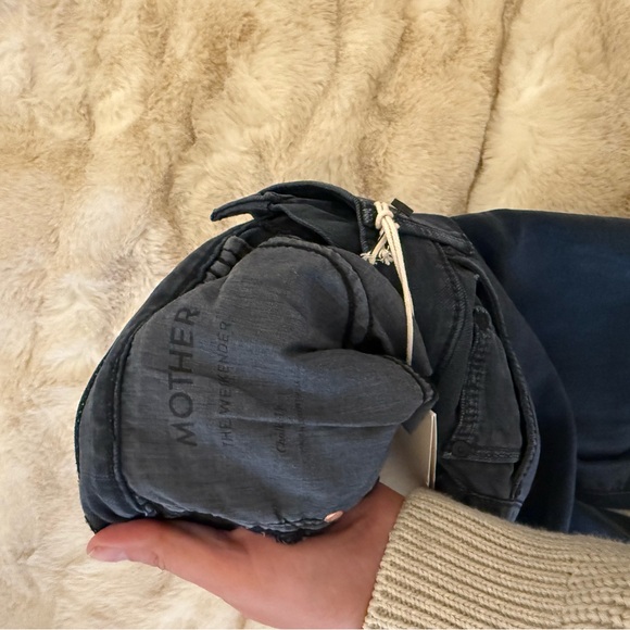 MOTHER High Rise Dark Blue Flared Jeans - Picture 4 of 5